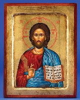 Pantocrator | Christ the Teacher- Hand Painted - GOLD LEAF - Beautiful Catholic Gifts