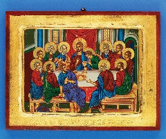 The Last Supper - Hand Painted - GOLD LEAF - Beautiful Catholic Gifts